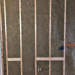 Rockwool bathroom wall